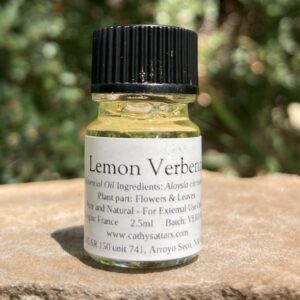 a 2.5ml vial of lemon verbena